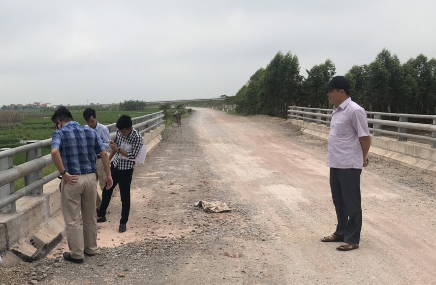 ACUD tham gia khảo sát hiện trạng Dự án Đầu tư xây dựng và kinh doanh hạ tầng kỹ thuật cụm công nghiệp Tân Hưng, huyện Lạng Giang, tỉnh Bắc Giang
